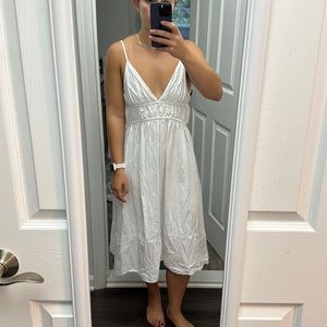 Zara MIDI white dress